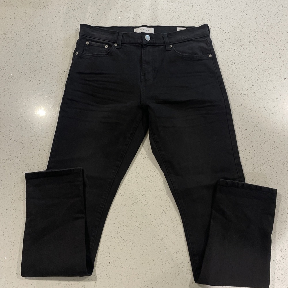 PacSun Pac Sun Pacific Sunwear Athletic Slim Black Jean Size 30/32